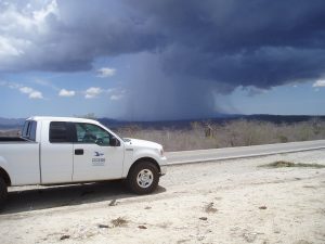 27 de julio 2012, celda convectiva desde el monumento al Trópico de Cáncer